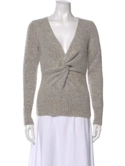 Pre-owned Isabel Marant V-neck Sweater In Gray