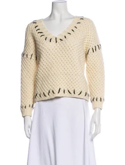 Pre-owned Isabel Marant V-neck Sweater In Neutral