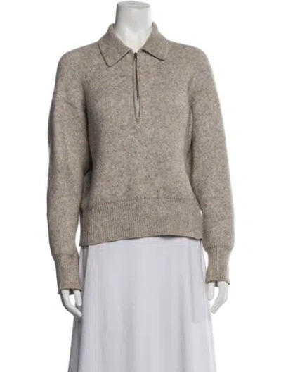 Pre-owned Isabel Marant V-neck Sweater In Neutrals