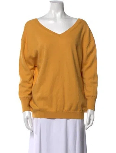 Pre-owned Isabel Marant V-neck Sweater In Yellow