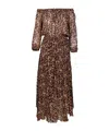 Isabel Marant Volga Graphic-print Maxi Dress In Brown