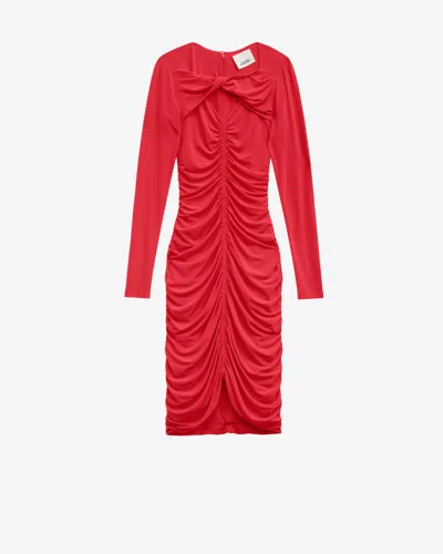 Isabel Marant Volgane Dress In Red