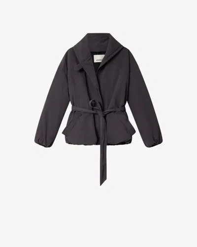 Isabel Marant Volinda Coat In Faded Night