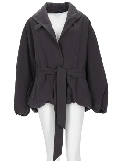 Isabel Marant Volinda Voluminous Cotton-linen Jacket In Black