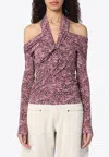 Isabel Marant Vonda Cold-shoulder Draped Top