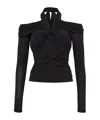 Isabel Marant Vonda Long-sleeved Top In Black