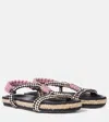 Isabel Marant Black & Beige Waltee Sandals In Black