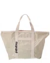 Isabel Marant Darwen Logo-embroidered Tote Bag In Beige