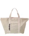 Isabel Marant Darwen Logo-embroidered Tote Bag In Beige