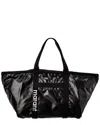Isabel Marant Darwen Logo-embroidered Tote Bag In Black