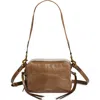 Isabel Marant Wardy Crinkle Leather Camera Bag In Brown
