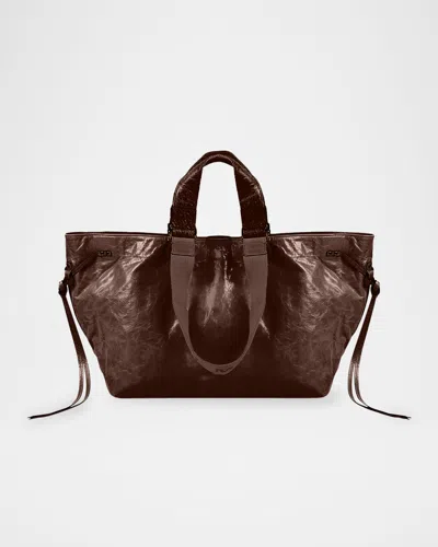 Isabel Marant Wardy Double-handle Leather Tote Bag