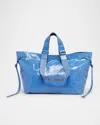 Isabel Marant Wardy Double-handle Leather Tote Bag In 30co Cobalt