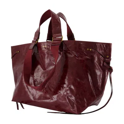 Isabel Marant Wardy Gz Shopper Bag In Red