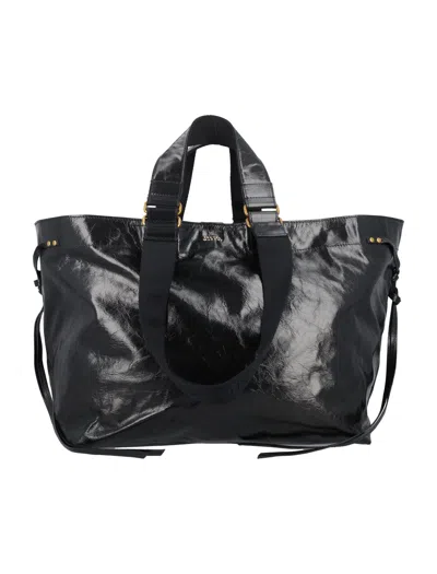 Isabel Marant Wardy Leather Bag In Black