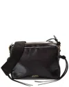 Isabel Marant Nessah Wardy Leather Crossbody Bag In Black