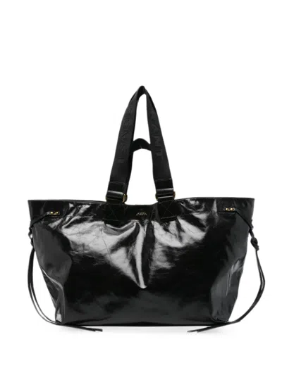 Isabel Marant Wardy Leather Tote Bag In Orange