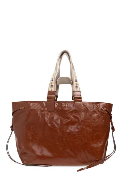 Isabel Marant Wardy Tote Bag In Brown