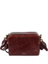 Isabel Marant Wardy Zip Shoulder Bag In Red
