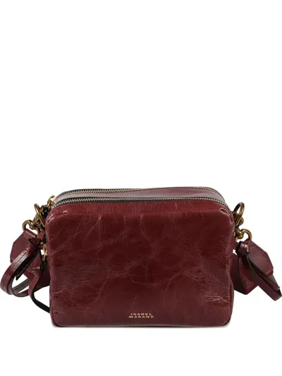 Isabel Marant Wardy Zip Shoulder Bag In Red