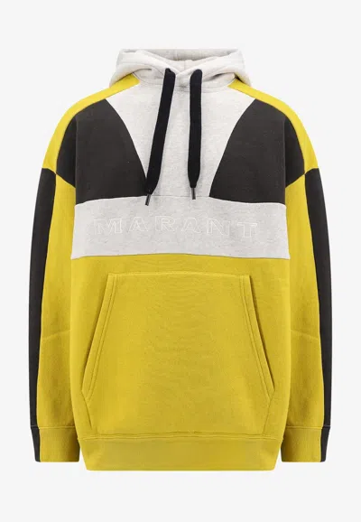 Isabel Marant Wasil Colorblocked Hooded Sweatshirt In Multi