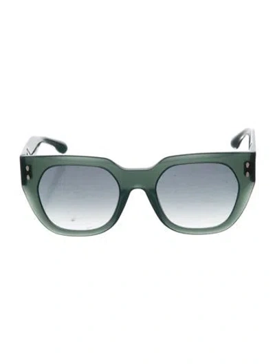 Pre-owned Isabel Marant Wayfarer Gradient Sunglasses In Green