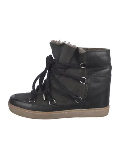 Pre-owned Isabel Marant Wedge Sneakers In Black