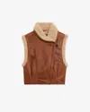 Isabel Marant Alime Vest In Brown