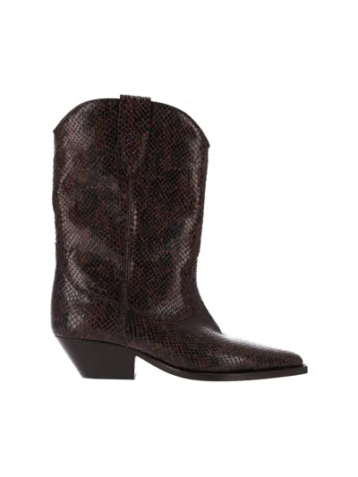 Isabel Marant Western Pointed Toe Boots In Brown