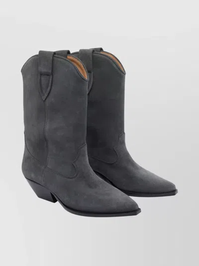ISABEL MARANT WESTERN STYLE ANKLE BOOTS WITH PULL TABS