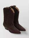 Isabel Marant Duerto Chocolate Cowboy Boots In Suede Women In Brown