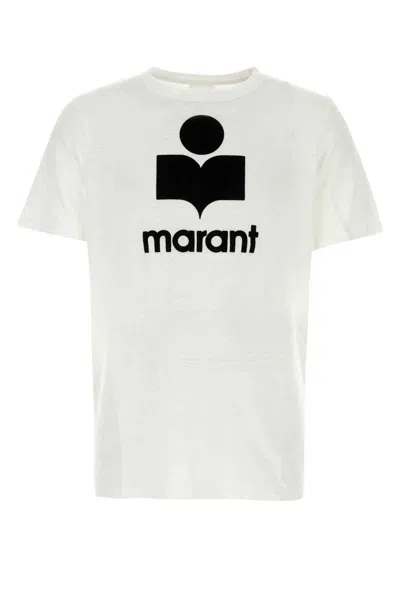 Isabel Marant White And Black Linen T-shirt