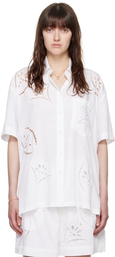 Isabel Marant White Bilya Shirt