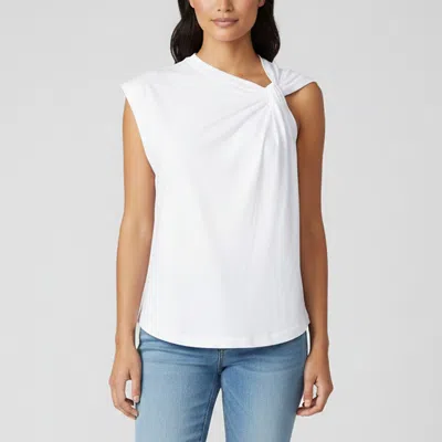 Pre-owned Isabel Marant White Cotton Jersey Nayda Asymmetrical T-shirt S