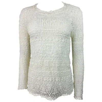 Pre-owned Isabel Marant White Cotton Long Sleeve Top Size 42