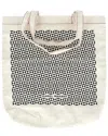 Isabel Marant White Cotton Printed Canvas Tote (authentic Pre-loved)