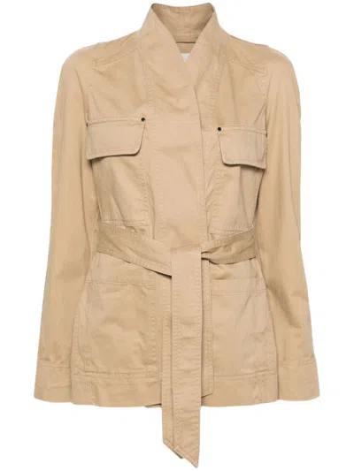 Isabel Marant White Cotton Workwear Jacket For Women