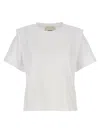 Isabel Marant Layered-detail Cotton T-shirt In White