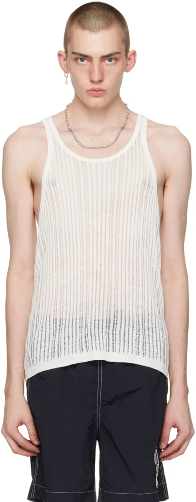 Isabel Marant White Dan Tank Top In 20wh