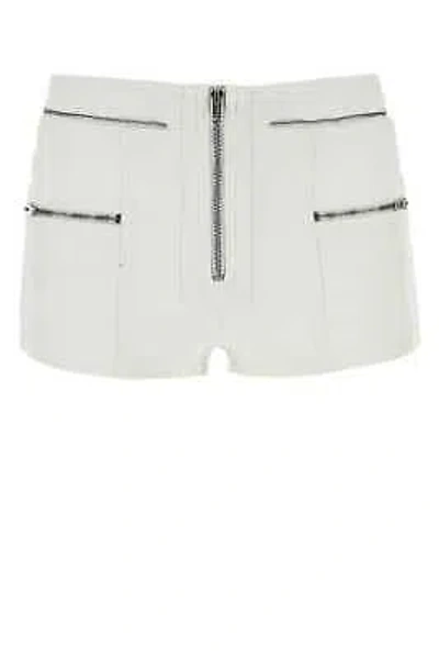 Pre-owned Isabel Marant White Denim Lary Shorts 36 Fr