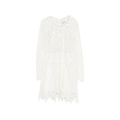 Isabel Marant Open-knit Dress In White