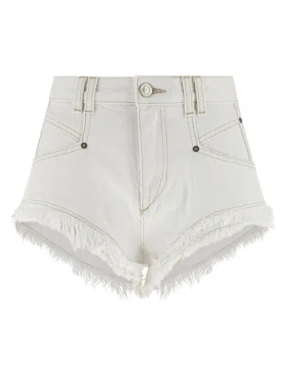 Isabel Marant White Eneidala Shorts
