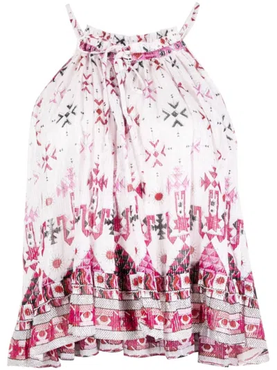 Isabel Marant White Fabino Printed Top