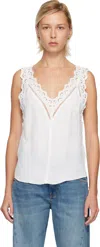 Isabel Marant White Fradela Tank Top In White