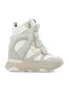 Isabel Marant White High Top Sneakers In White