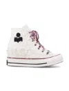 Isabel Marant Wedge Chuck 70 Sneakers In White