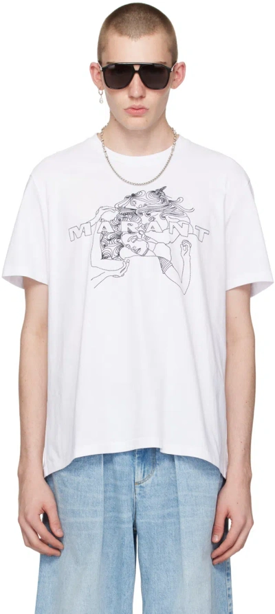 Isabel Marant White Honore T-shirt In 20wh