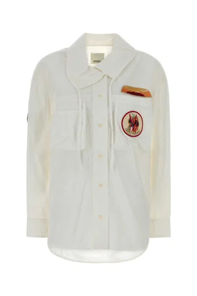 Isabel Marant White Jersey Chely Shirt