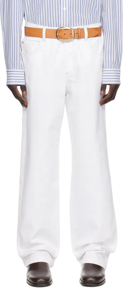 Isabel Marant White Jorje Jeans In 20wh