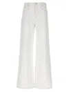 Isabel Marant White Denim Lemony Flared Leg Jeans In White
